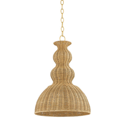 Mitzi by Hudson Valley Lighting Mayla Small Pendant in Aged Brass