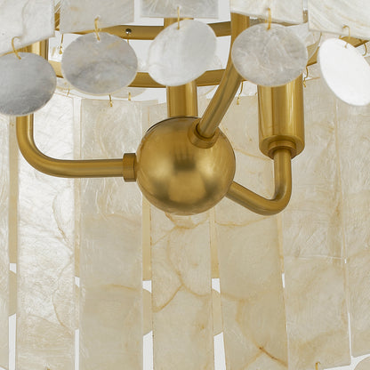 Mitzi by Hudson Valley Lighting Melisa Pendant in Aged Brass, detail view 2