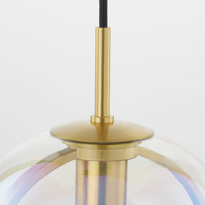 Mitzi by Hudson Valley Lighting Meriah Small Pendant in Aged Brass, detail view 1
