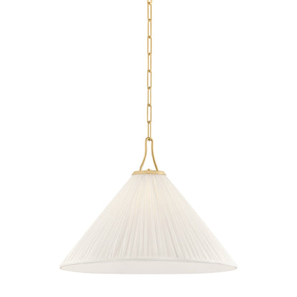 Mitzi by Hudson Valley Lighting Merida Large Pendant in Aged Brass