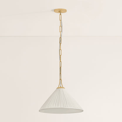 Mitzi by Hudson Valley Lighting Merida Small Pendant in Aged Brass, detail view 2