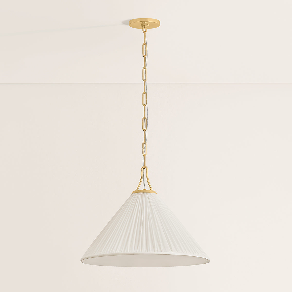 Mitzi by Hudson Valley Lighting Merida Large Pendant in Aged Brass, detail view 3