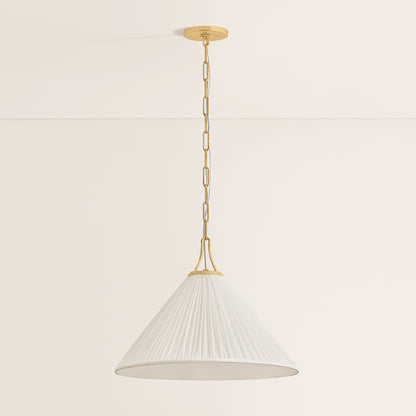 Mitzi by Hudson Valley Lighting Merida Large Pendant in Aged Brass, detail view 3