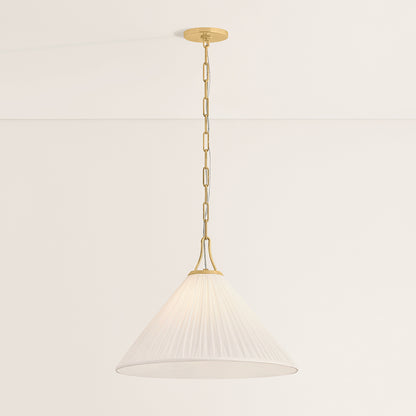 Mitzi by Hudson Valley Lighting Merida Large Pendant in Aged Brass, detail view 5