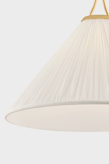 Mitzi by Hudson Valley Lighting Merida Large Pendant in Aged Brass, detail view 6
