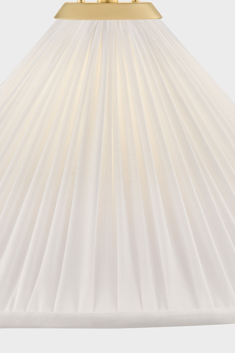 Mitzi by Hudson Valley Lighting Merida Small Pendant in Aged Brass, detail view 6