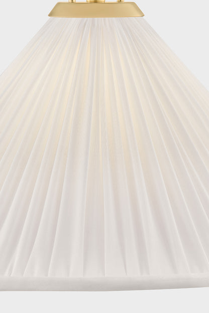 Mitzi by Hudson Valley Lighting Merida Small Pendant in Aged Brass, detail view 6
