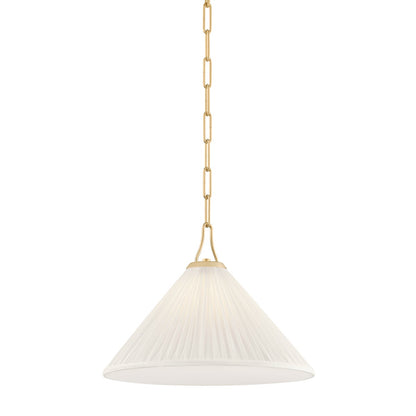 Mitzi by Hudson Valley Lighting Merida Small Pendant in Aged Brass