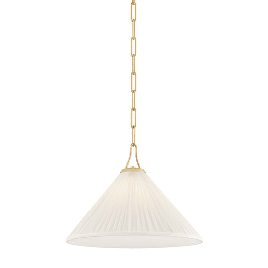 Mitzi by Hudson Valley Lighting Merida Small Pendant in Aged Brass
