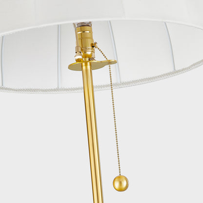 Mitzi by Hudson Valley Lighting Meshelle Floor Lamp in Aged Brass, detail view 1