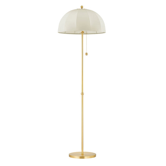 Mitzi by Hudson Valley Lighting Meshelle Floor Lamp in Aged Brass