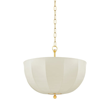 Mitzi by Hudson Valley Lighting Meshelle Pendant in Aged Brass