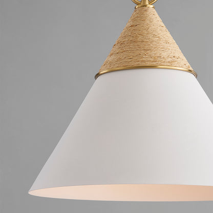 Mitzi by Hudson Valley Lighting Mica Large Pendant in Aged Brass, detail view 1