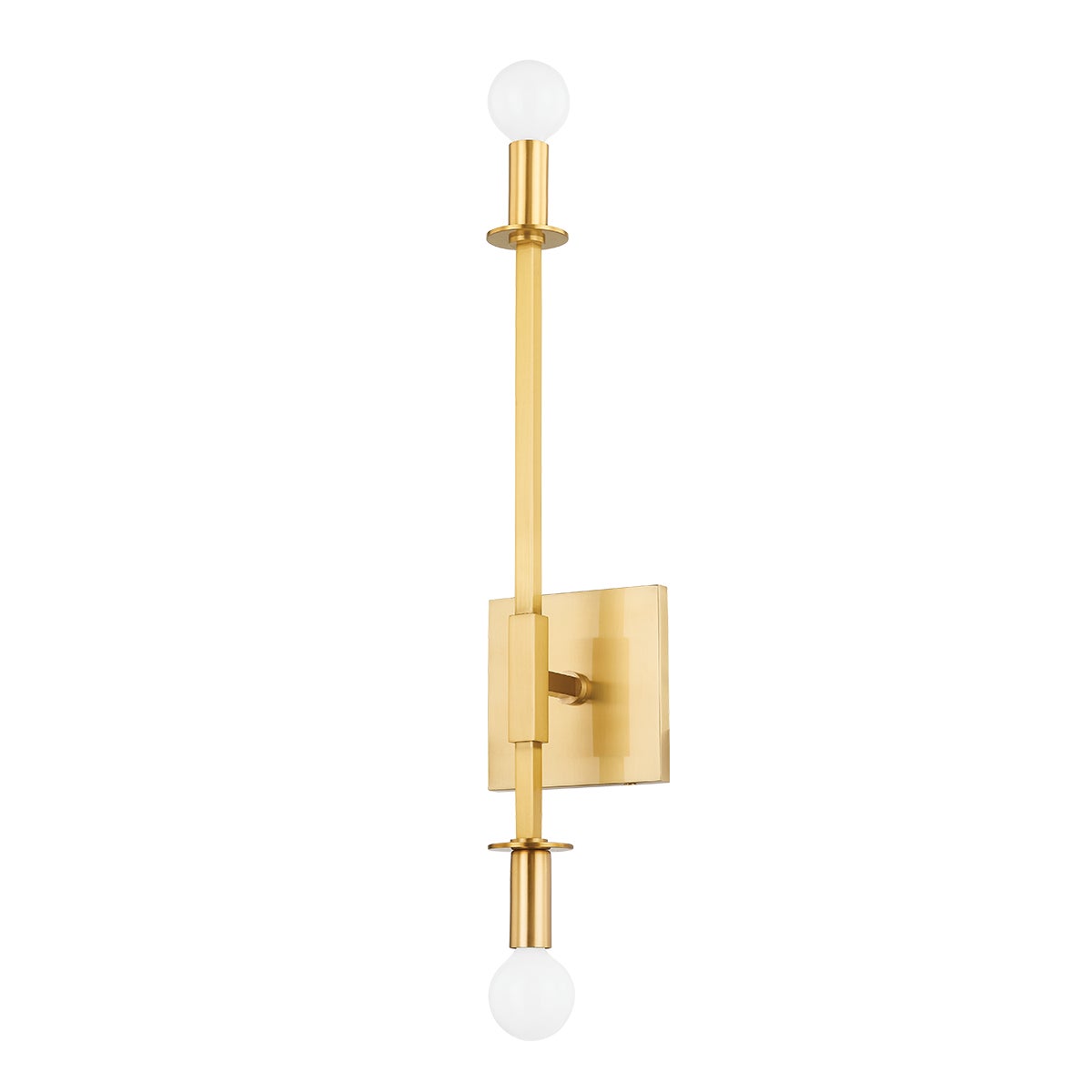 Mitzi by Hudson Valley Lighting Milana Wall Sconce in Aged Brass