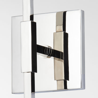 Mitzi by Hudson Valley Lighting Milana Wall Sconce in Polished Nickel, detail view 2