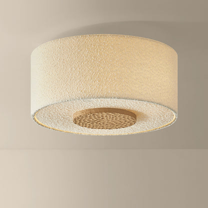 Mitzi by Hudson Valley Lighting Miller 3-Light Flush Mount in Aged Brass, detail view 4