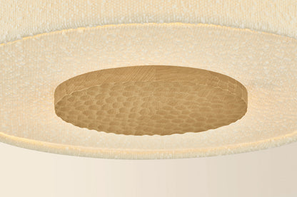 Mitzi by Hudson Valley Lighting Miller 3-Light Flush Mount in Aged Brass, detail view 5
