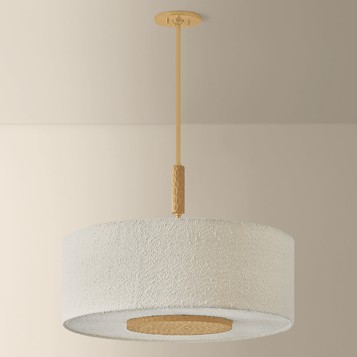 Mitzi by Hudson Valley Lighting Miller Pendant in Aged Brass, detail view 3