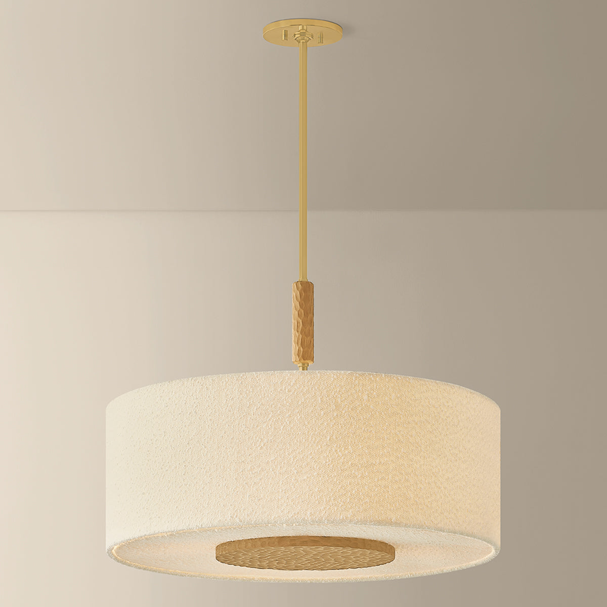 Mitzi by Hudson Valley Lighting Miller Pendant in Aged Brass, detail view 5