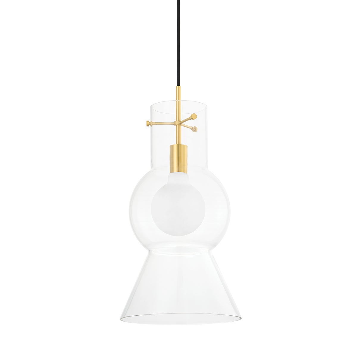 Mitzi by Hudson Valley Lighting Mirabel Large Pendant in Aged Brass
