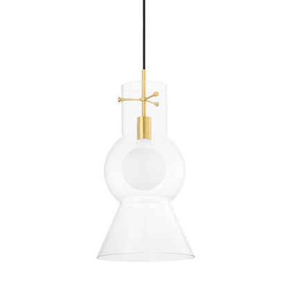Mitzi by Hudson Valley Lighting Mirabel Large Pendant in Aged Brass