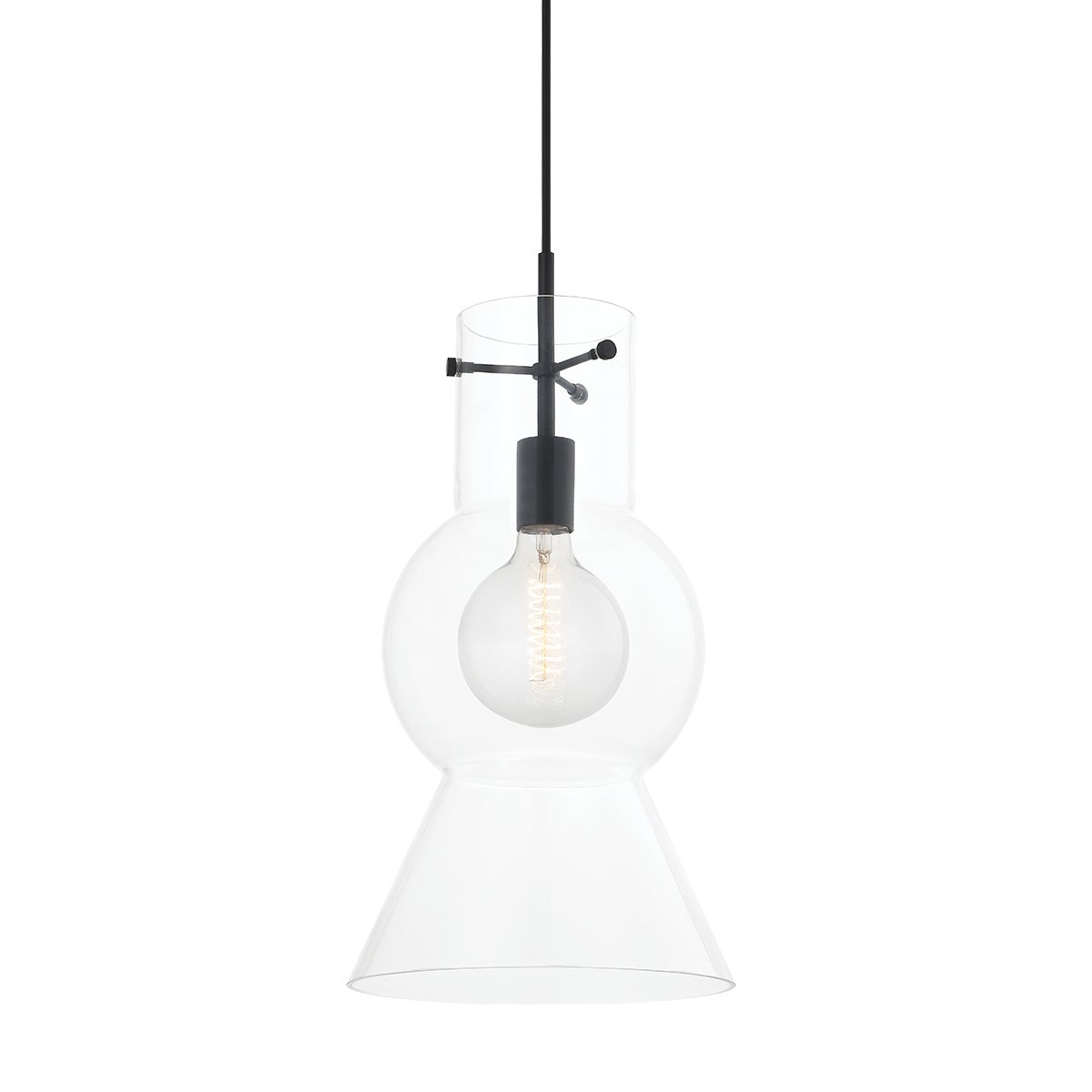 Mitzi by Hudson Valley Lighting Mirabel Large Pendant in Soft Black