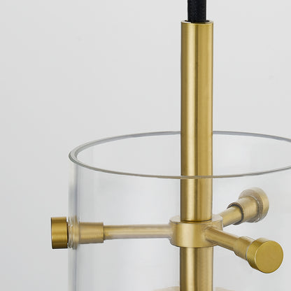 Mitzi by Hudson Valley Lighting Mirabel Small Pendant in Aged Brass, detail view 2