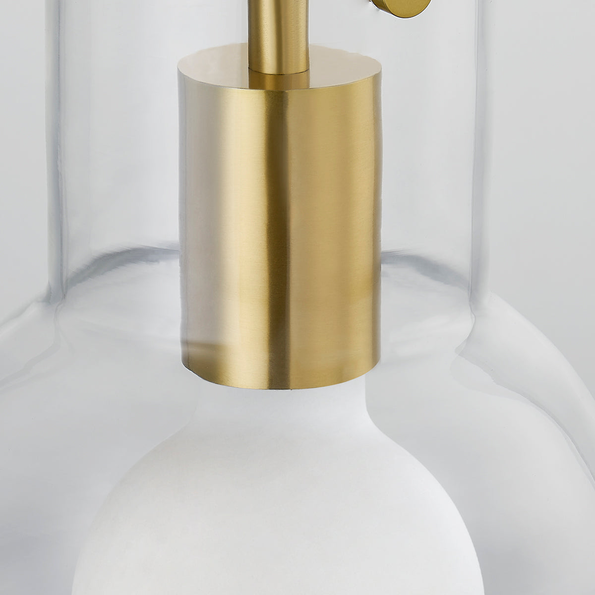 Mitzi by Hudson Valley Lighting Mirabel Small Pendant in Aged Brass, detail view 4