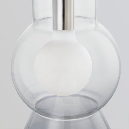 Mitzi by Hudson Valley Lighting Mirabel Small Pendant in Polished Nickel, detail view 4
