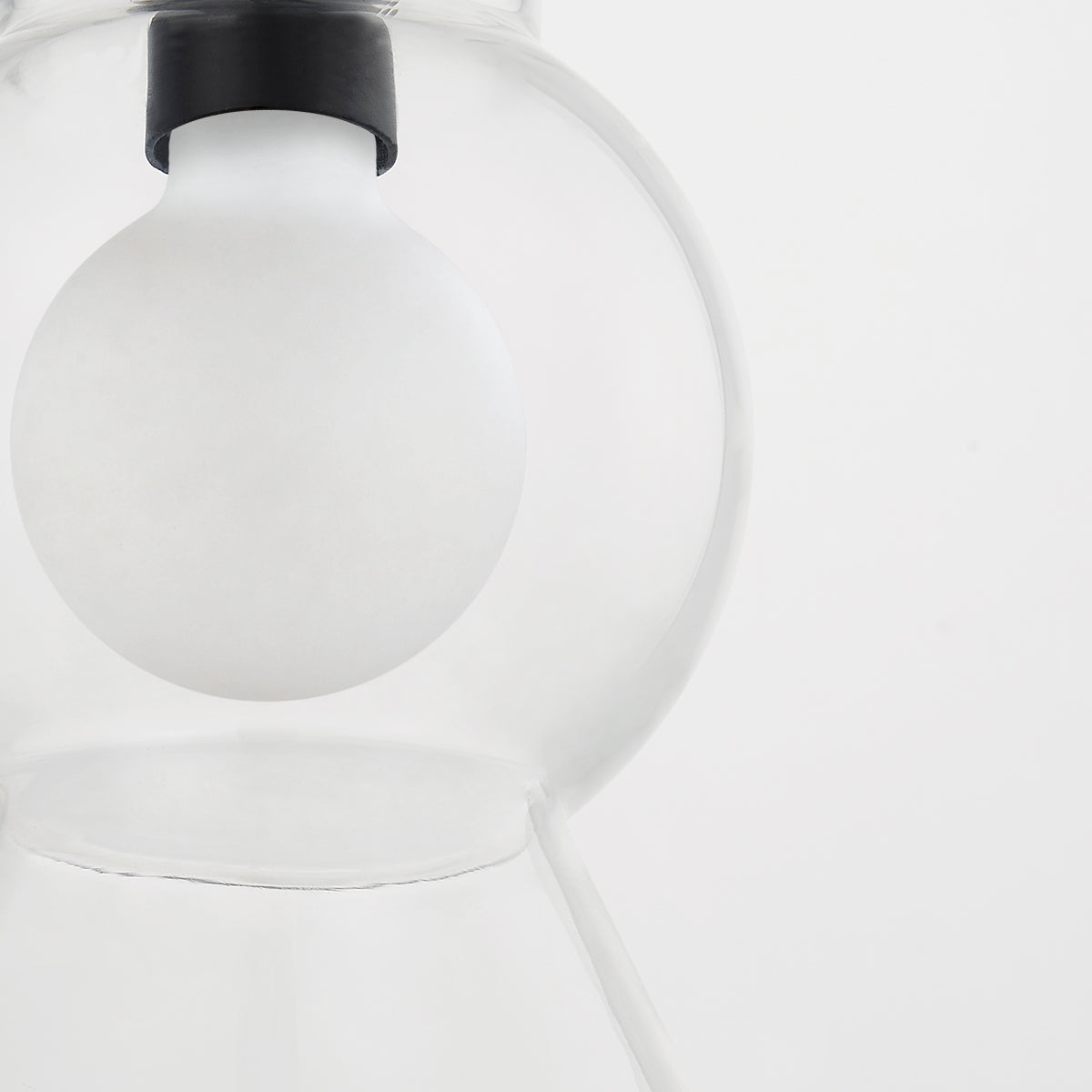 Mitzi by Hudson Valley Lighting Mirabel Small Pendant in Soft Black, detail view 2