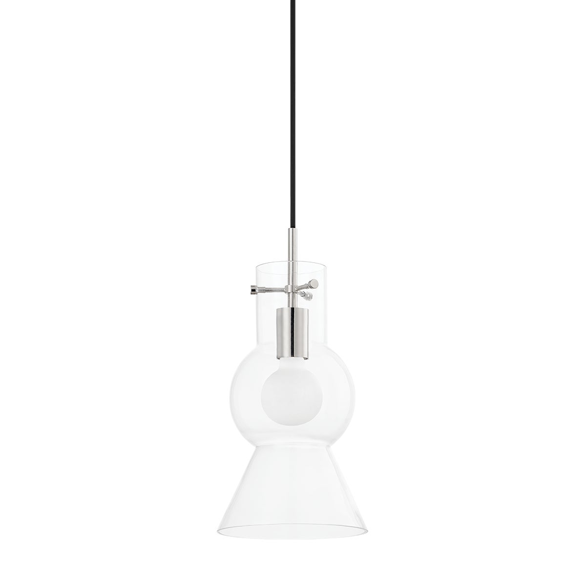 Mitzi by Hudson Valley Lighting Mirabel Small Pendant in Polished Nickel