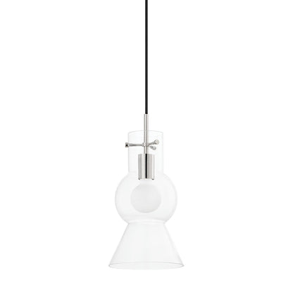 Mitzi by Hudson Valley Lighting Mirabel Small Pendant in Polished Nickel