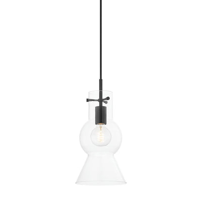 Mitzi by Hudson Valley Lighting Mirabel Small Pendant in Soft Black