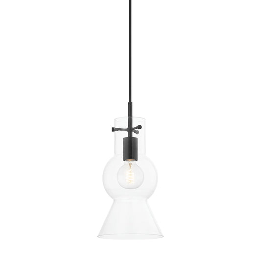 Mitzi by Hudson Valley Lighting Mirabel Small Pendant in Soft Black