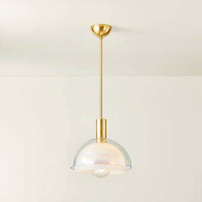 Mitzi by Hudson Valley Lighting Modena Pendant in Aged Brass, detail view 4