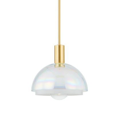 Mitzi by Hudson Valley Lighting Modena Pendant in Aged Brass