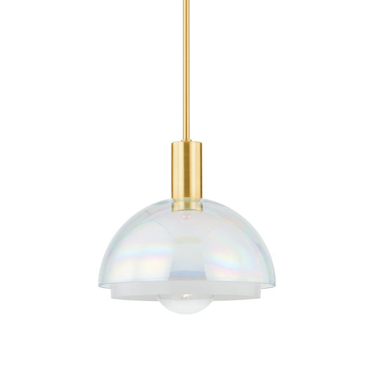 Mitzi by Hudson Valley Lighting Modena Pendant in Aged Brass