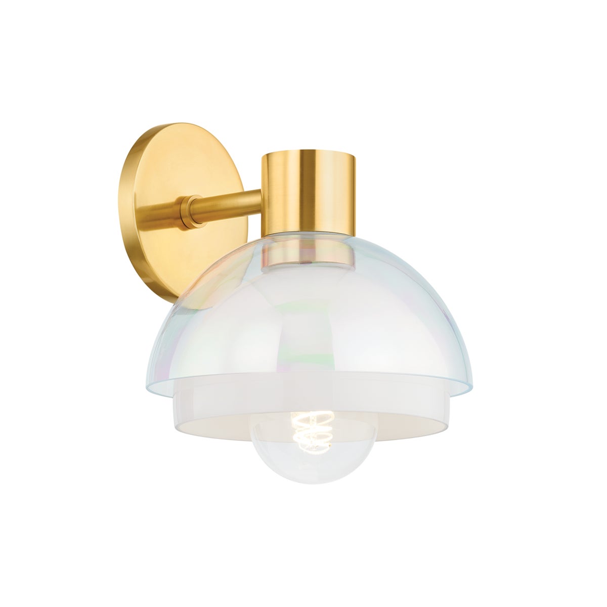Mitzi by Hudson Valley Lighting Modena Wall Sconce in Aged Brass