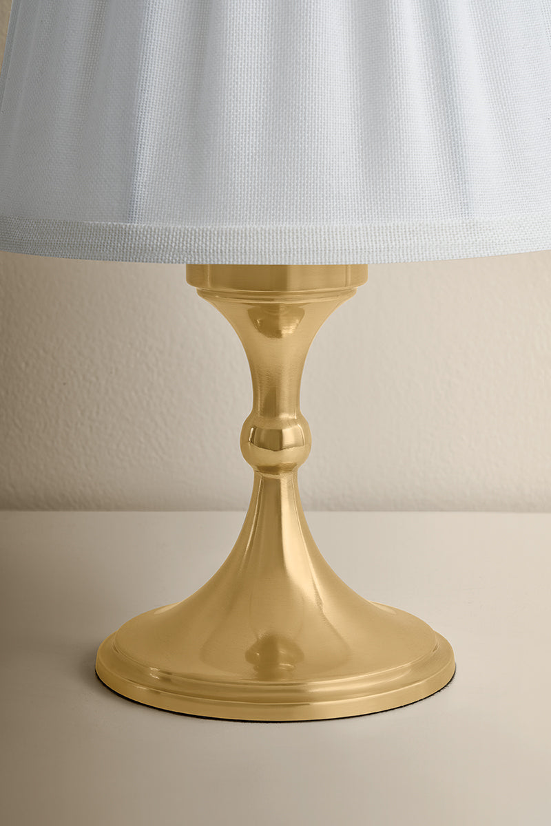 Mitzi by Hudson Valley Lighting Muriel Table Lamp in Aged Brass, detail view 1