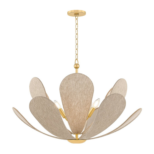 Mitzi by Hudson Valley Lighting Nadine Chandelier in Aged Brass