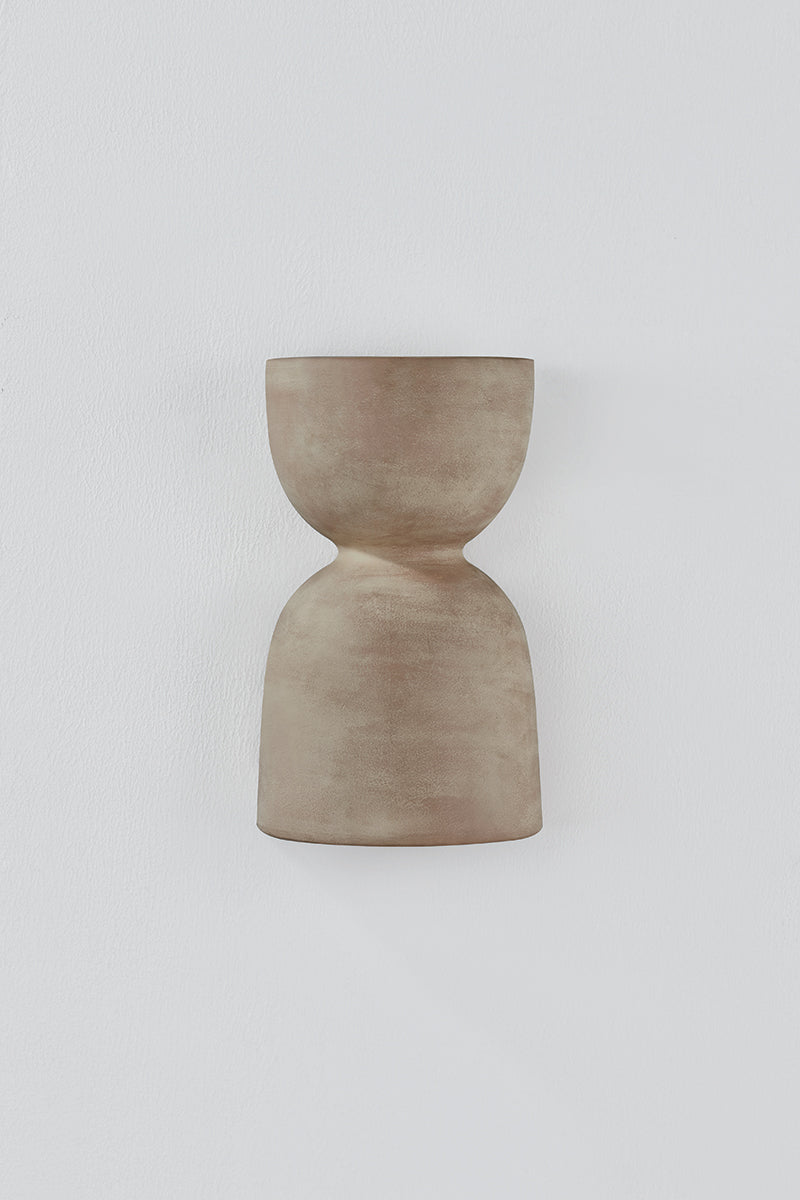 Mitzi by Hudson Valley Lighting Natalia Wall Sconce in Aged Brass / Ceramic Windy Dune, detail view 1