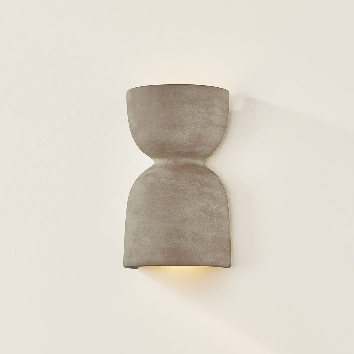 Mitzi by Hudson Valley Lighting Natalia Wall Sconce in Aged Brass / Ceramic Windy Dune, detail view 4