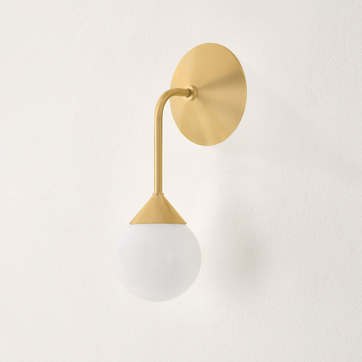 Mitzi by Hudson Valley Lighting Natasha Wall Sconce in Aged Brass, detail view 2