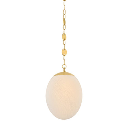 Mitzi by Hudson Valley Lighting Nell Large Pendant in Aged Brass