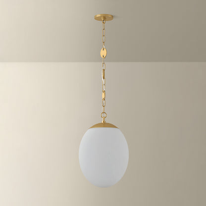 Mitzi by Hudson Valley Lighting Nell Large Pendant in Aged Brass, detail view 2