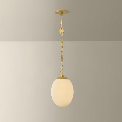 Mitzi by Hudson Valley Lighting Nell Small Pendant in Aged Brass, detail view 4