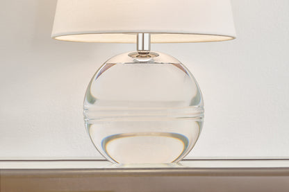 Mitzi by Hudson Valley Lighting Nicole 1-Light Table Lamp in Polished Nickel, detail view 1