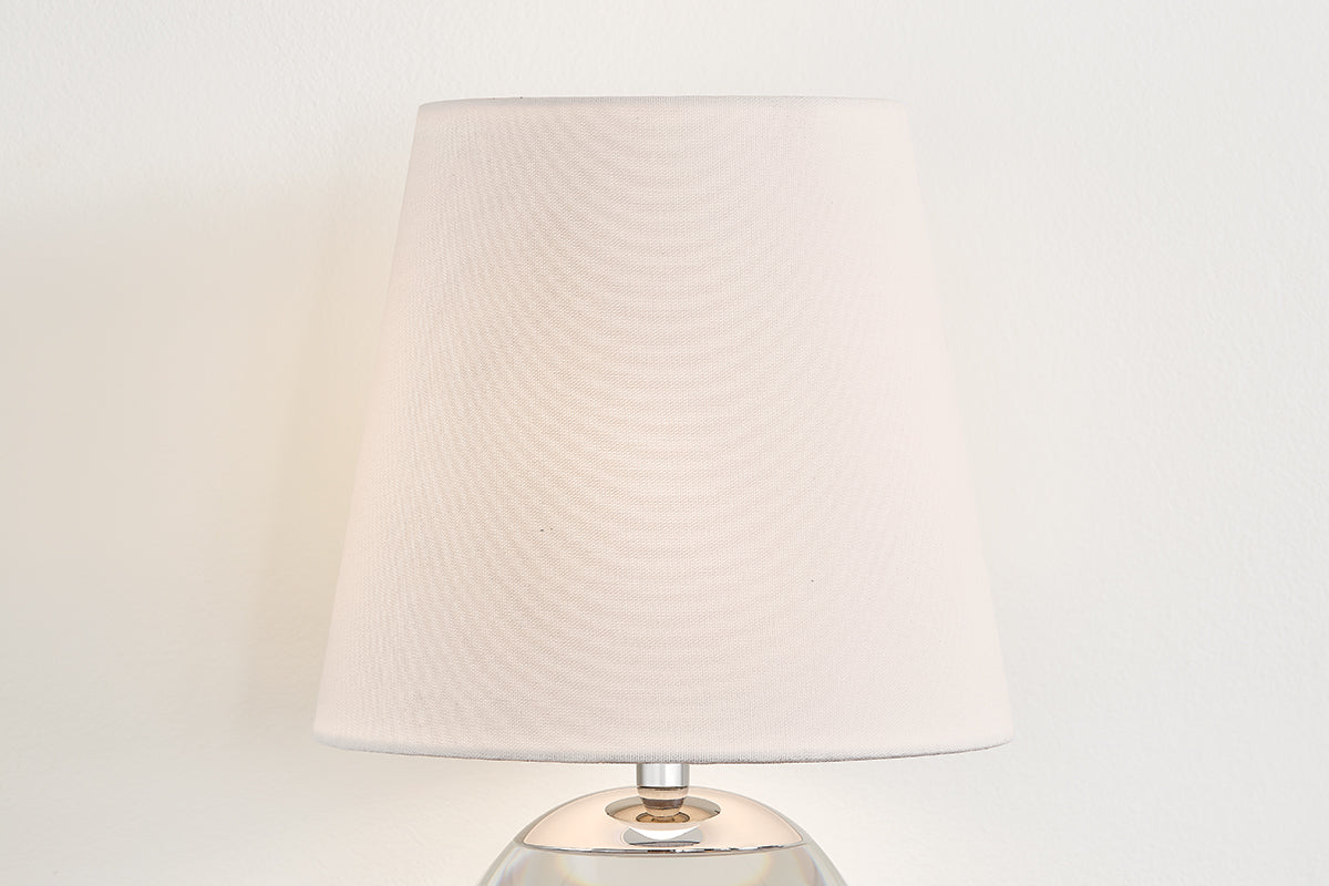 Mitzi by Hudson Valley Lighting Nicole 1-Light Table Lamp in Polished Nickel, detail view 3