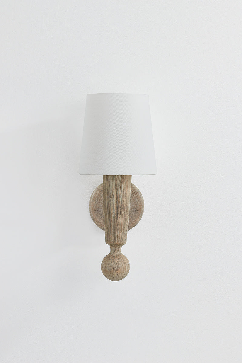 Mitzi by Hudson Valley Lighting Nola Wall Sconce in Aged Brass, detail view 1