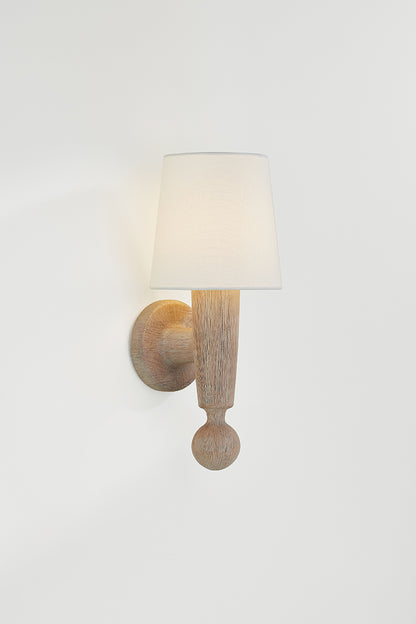 Mitzi by Hudson Valley Lighting Nola Wall Sconce in Aged Brass, detail view 3